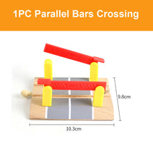 Load image into Gallery viewer, Beech Wooden Train Track Railway Bridge Tunnel Accessories Fit for Brio Wood Train Pieces Educational Toys for Children Gifts