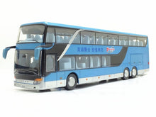 Load image into Gallery viewer, Sale High quality 1:32 alloy pull back bus model,high imitation Double sightseeing bus,flash toy vehicle, free shipping