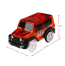 Load image into Gallery viewer, Magical Track Cars LED Light Electronics Car Tracks Toy Cars Parts Car Rail Race Track Children&#39;s Toys For Boys Birthday Gifts