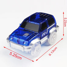 Load image into Gallery viewer, Magical Track Cars LED Light Electronics Car Tracks Toy Cars Parts Car Rail Race Track Children&#39;s Toys For Boys Birthday Gifts