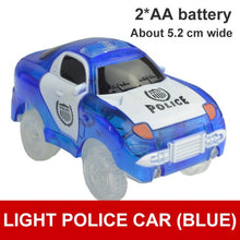 Load image into Gallery viewer, Magical Track Cars LED Light Electronics Car Tracks Toy Cars Parts Car Rail Race Track Children&#39;s Toys For Boys Birthday Gifts