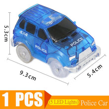 Load image into Gallery viewer, Magical Track Cars LED Light Electronics Car Tracks Toy Cars Parts Car Rail Race Track Children&#39;s Toys For Boys Birthday Gifts