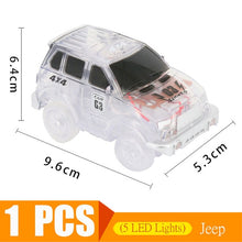 Load image into Gallery viewer, Magical Track Cars LED Light Electronics Car Tracks Toy Cars Parts Car Rail Race Track Children&#39;s Toys For Boys Birthday Gifts