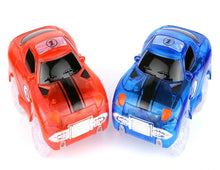 Load image into Gallery viewer, Magical Track Cars LED Light Electronics Car Tracks Toy Cars Parts Car Rail Race Track Children&#39;s Toys For Boys Birthday Gifts