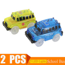 Load image into Gallery viewer, Magical Track Cars LED Light Electronics Car Tracks Toy Cars Parts Car Rail Race Track Children&#39;s Toys For Boys Birthday Gifts