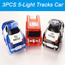 Load image into Gallery viewer, Magical Track Cars LED Light Electronics Car Tracks Toy Cars Parts Car Rail Race Track Children&#39;s Toys For Boys Birthday Gifts