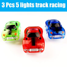 Load image into Gallery viewer, Magical Track Cars LED Light Electronics Car Tracks Toy Cars Parts Car Rail Race Track Children&#39;s Toys For Boys Birthday Gifts