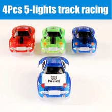 Load image into Gallery viewer, Magical Track Cars LED Light Electronics Car Tracks Toy Cars Parts Car Rail Race Track Children&#39;s Toys For Boys Birthday Gifts